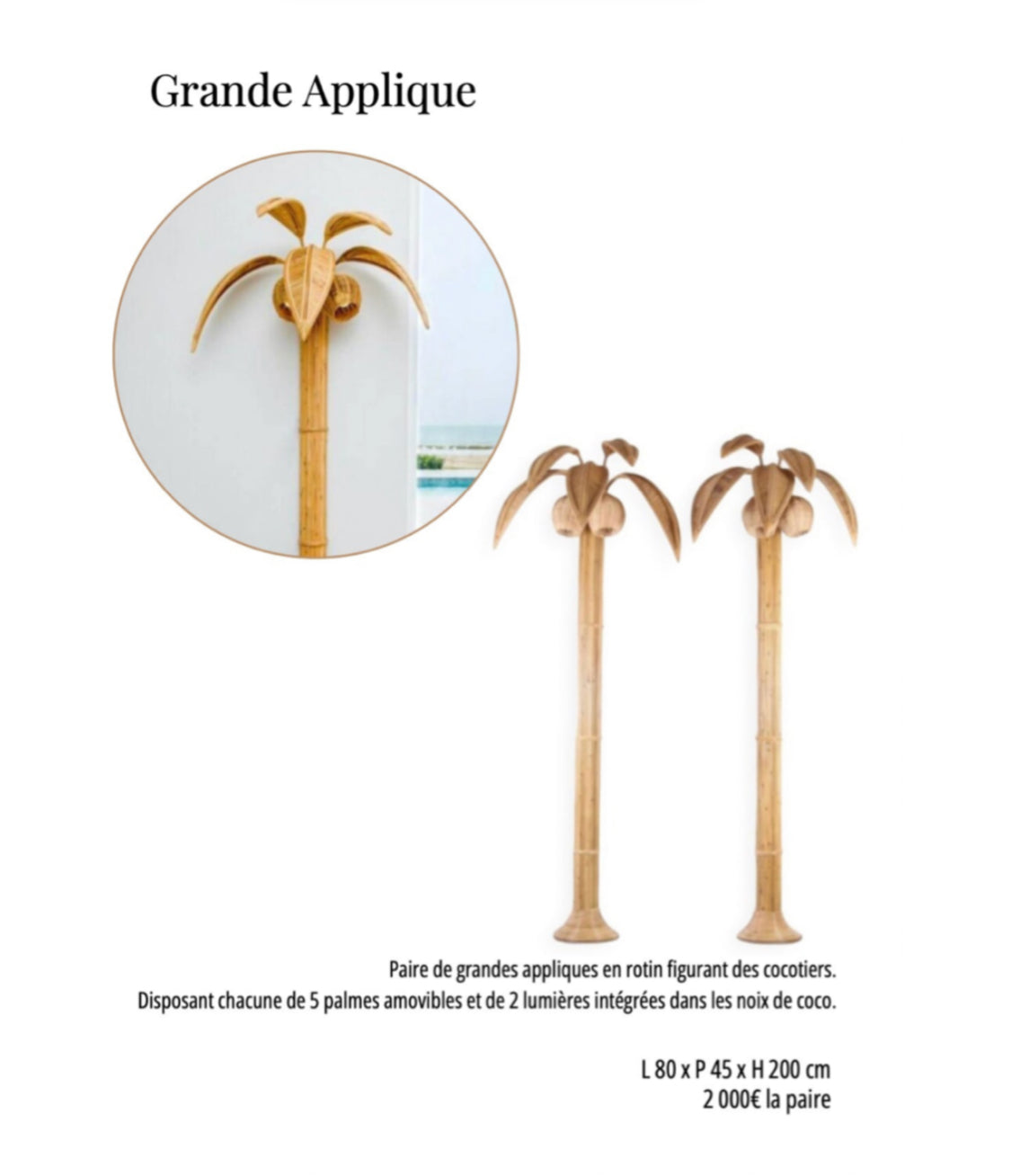 Grande Applique Galerie Gérard G