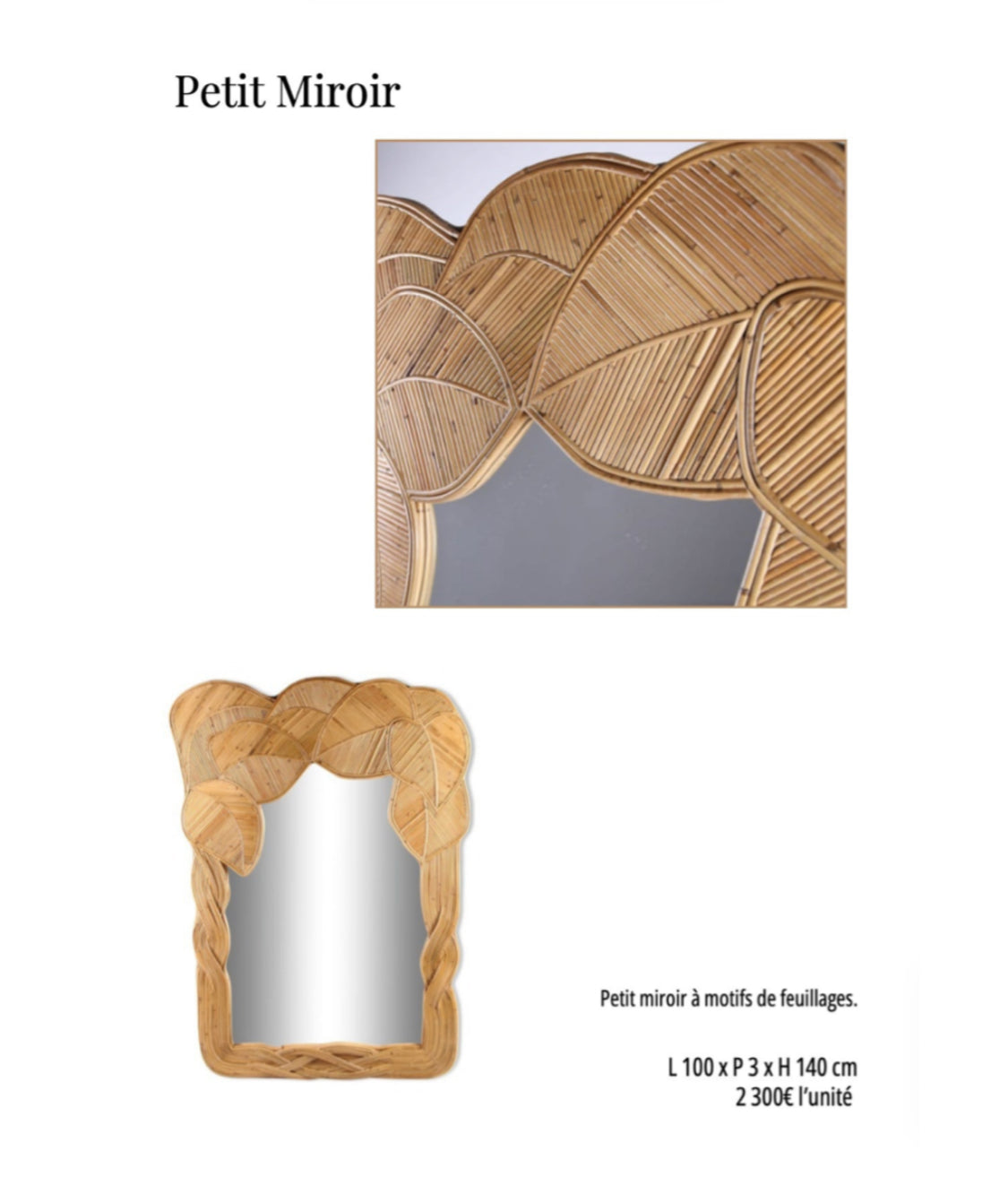 Petit Miroir Galerie Gérard G