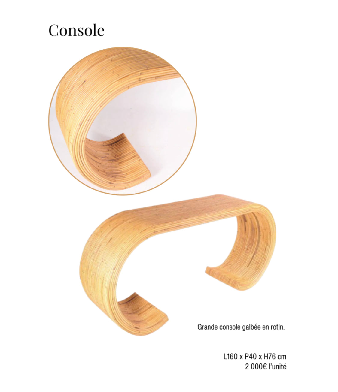 Console Galerie Gérard G