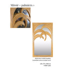 Miroir "palmiers" Galerie Gérard G