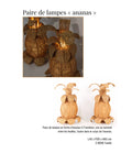 Paire de lampes "ananas" Galerie Gérard G